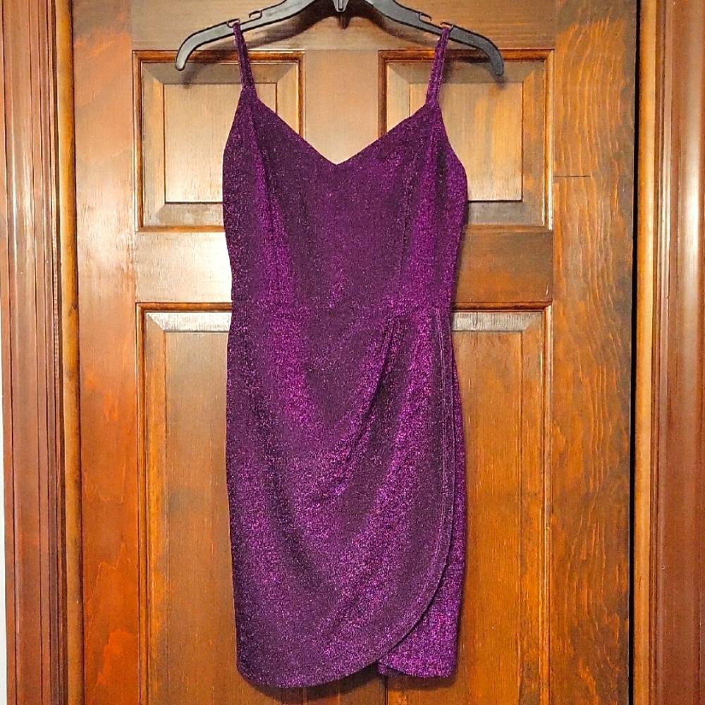 Miami Shimmering Purple Mini Dress
